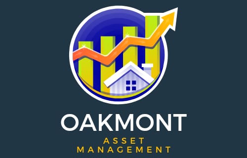 A logo of oakmont asset management